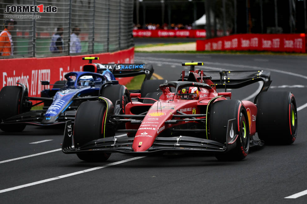 Foto zur News: Carlos Sainz (Ferrari) und Nicholas Latifi (Williams)