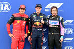 Foto zur News: Carlos Sainz (Ferrari), Max Verstappen (Red Bull) und Fernando Alonso (Alpine)