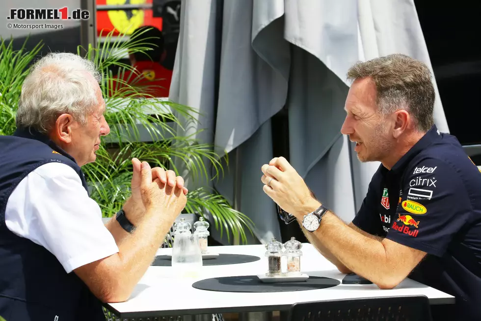 Foto zur News: Helmut Marko und Christian Horner