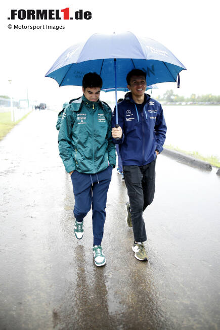 Foto zur News: Alexander Albon (Williams) und Lance Stroll (Aston Martin)