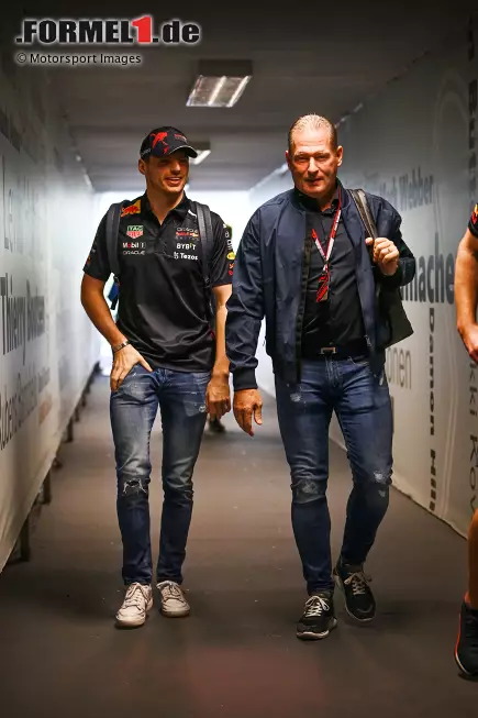 Foto zur News: Max Verstappen (Red Bull) und Jos Verstappen