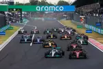 Foto zur News: George Russell (Mercedes), Carlos Sainz (Ferrari), Charles Leclerc (Ferrari), Lando Norris (McLaren) und Lewis Hamilton (Mercedes)