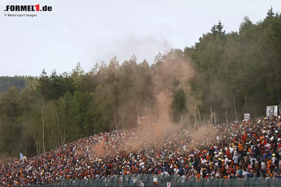 Foto zur News: Fans von Max Verstappen (Red Bull)