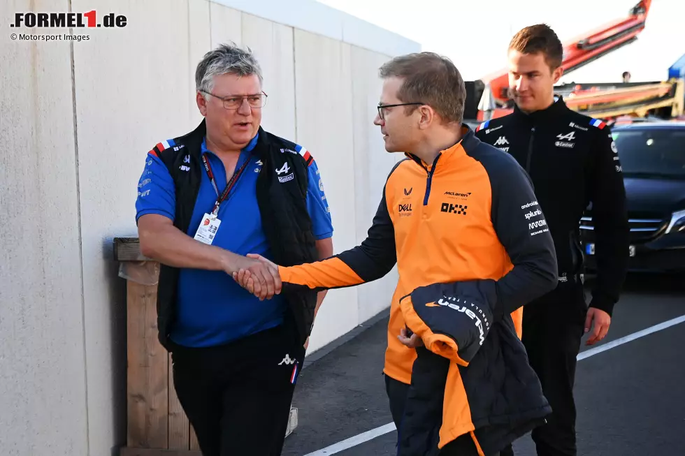 Foto zur News: Otmar Szafnauer und Andreas Seidl