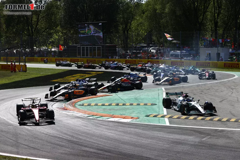 Charles Leclerc (Ferrari), George Russell (Mercedes), Daniel Ricciardo (McLaren), Max Verstappen (Red Bull) und Pierre Gasly (AlphaTauri) Foto zur News: Charles Leclerc (Ferrari), George Russell (Mercedes), Daniel Ricciardo (McLaren), Max Verstappen (Red Bull) und Pierre Gasly (AlphaTauri)