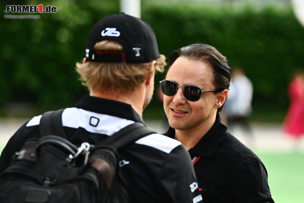 Foto zur News: Valtteri Bottas (Alfa Romeo) und Felipe Massa