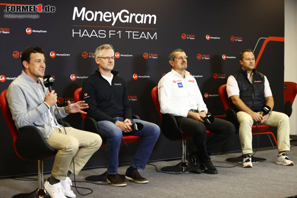Foto zur News: Pressekonferenz mit Haas und MoneyGram