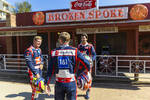 Foto zur News: Mick Schumacher (Haas), Kevin Magnussen (Haas) und Antonio Giovinazzi