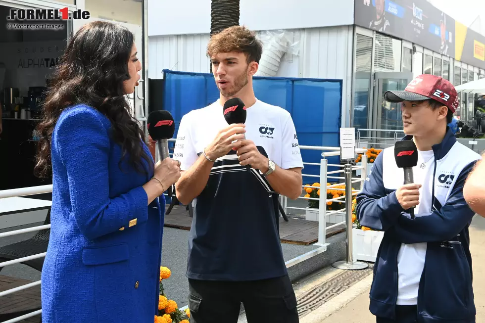 Foto zur News: Pierre Gasly (AlphaTauri) und Yuki Tsunoda (AlphaTauri)