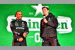 Foto zur News: Lewis Hamilton (Mercedes) und George Russell (Mercedes)