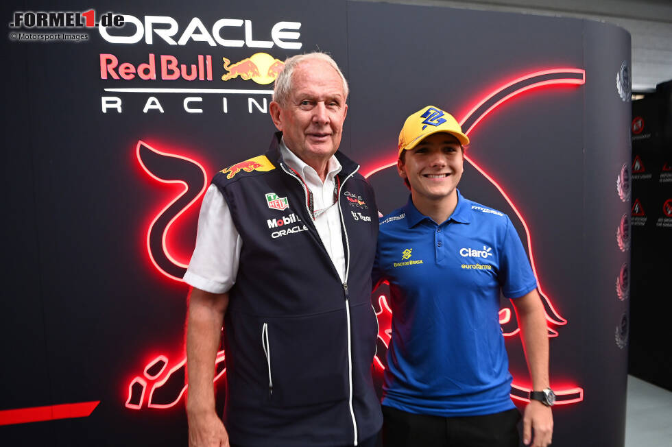 Foto zur News: Helmut Marko (Red Bull) und Enzo Fittipaldi