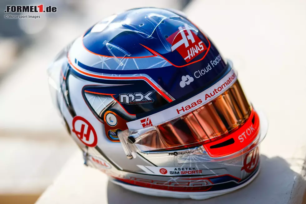 Foto zur News: Helm von Kevin Magnussen (Haas)