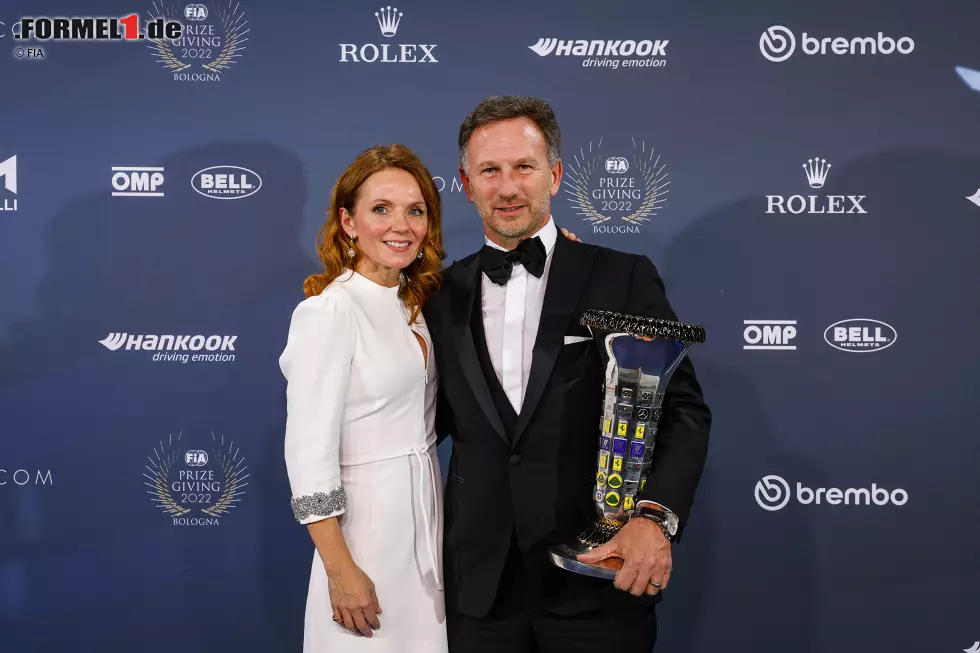 Foto zur News: Geri und Christian Horner (Red Bull)