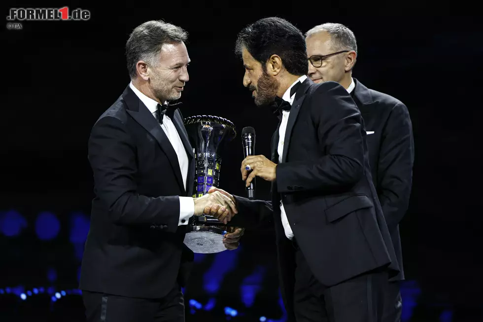 Foto zur News: Christian Horner (Red Bull) und Mohammed bin Sulayem (FIA)