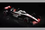 Foto zur News: Haas VF-23 für die Formel 1 2023 (Fahrer: Nico Hülkenberg &amp; Kevin Magnussen)