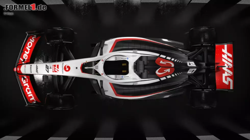 Haas VF-23 für die Formel 1 2023 (Fahrer: Nico Hülkenberg & Kevin Magnussen) Foto zur News: Haas VF-23 für die Formel 1 2023 (Fahrer: Nico Hülkenberg & Kevin Magnussen)