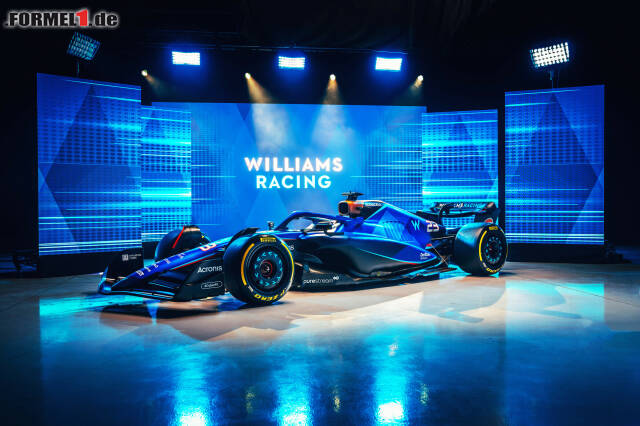 Foto zur News: Formel-1-Liveticker: Designpräsentation des Williams FW45 für 2023