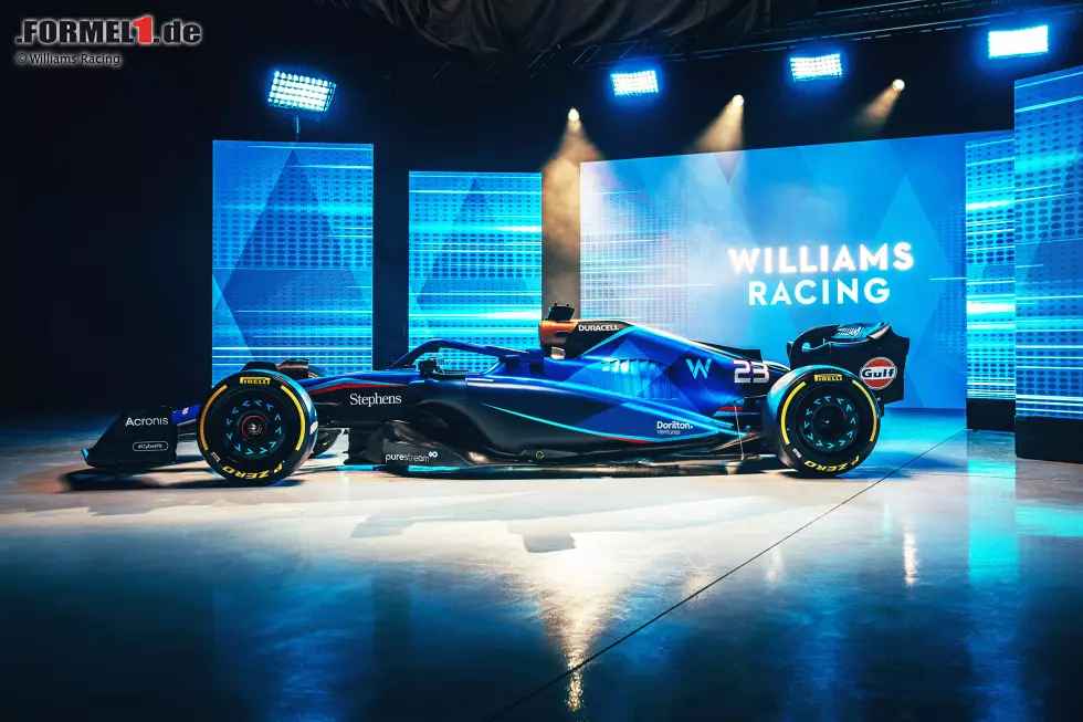 Foto zur News: Williams-Lackierung 2023 auf dem FW44