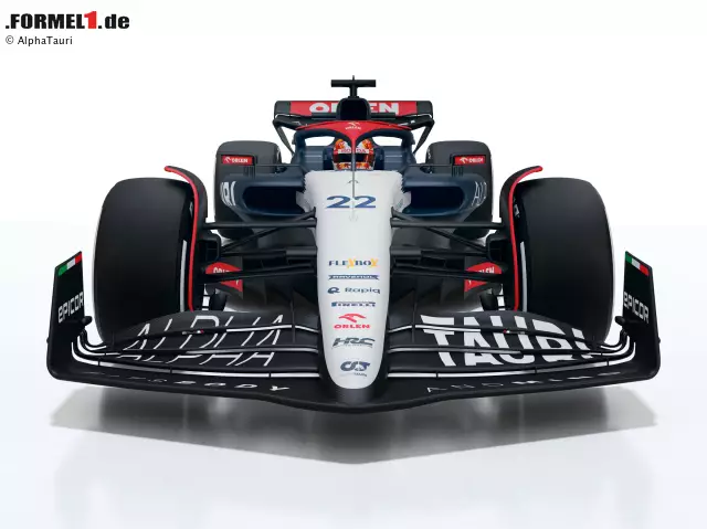 Foto zur News: Digitales Rendering des AlphaTauri AT04 für die Formel-1-Saison 2023