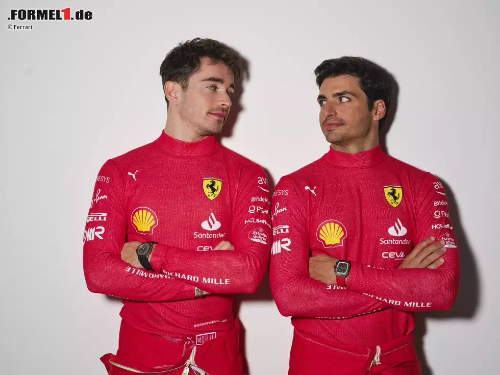 Foto zur News: Charles Leclerc und Carlos Sainz