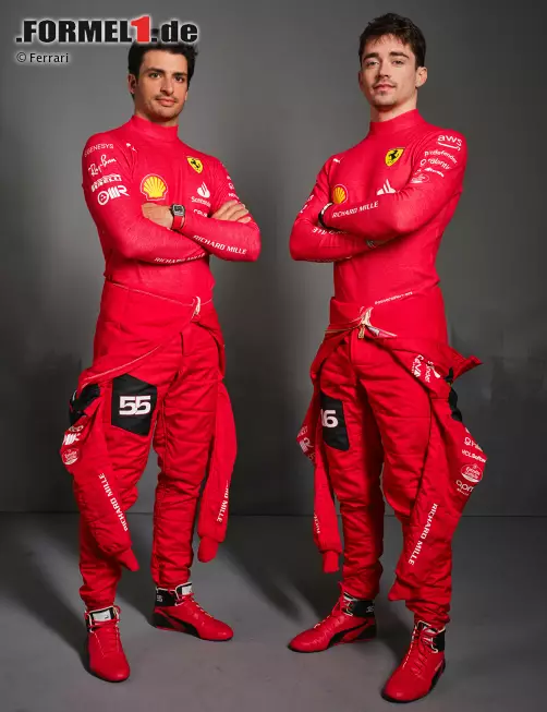 Foto zur News: Carlos Sainz und Charles Leclerc