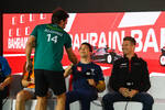 Foto zur News: Fernando Alonso (Aston Martin), Nyck de Vries (AlphaTauri) und Nico Hülkenberg (Haas)