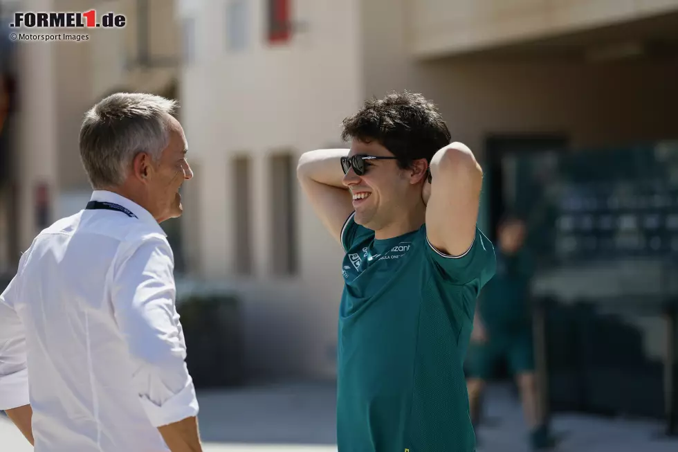 Foto zur News: Martin Whitmarsh und Lance Stroll (Aston Martin)