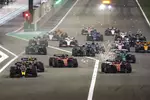 Foto zur News: Max Verstappen (Red Bull), Charles Leclerc (Ferrari), Carlos Sainz (Ferrari) und Sergio Perez (Red Bull)