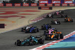 Lance Stroll (Aston Martin), Lando Norris (McLaren) und Esteban Ocon (Alpine) 