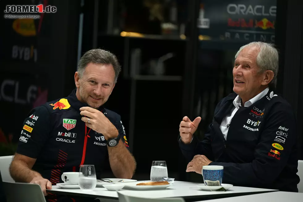 Foto zur News: Christian Horner und Helmut Marko