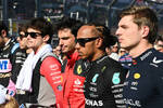 Foto zur News: Charles Leclerc (Ferrari), Carlos Sainz (Ferrari), Lewis Hamilton (Mercedes) und Max Verstappen (Red Bull)