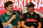 Foto zur News: Lance Stroll (Aston Martin) und Valtteri Bottas (Alfa Romeo)