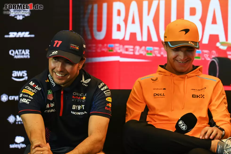 Foto zur News: Sergio Perez (Red Bull) und Lando Norris (McLaren)