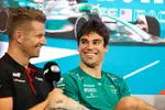 Foto zur News: Nico Hülkenberg (Haas) und Lance Stroll (Aston Martin)