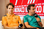 Foto zur News: Oscar Piastri (McLaren) und Fernando Alonso (Aston Martin)