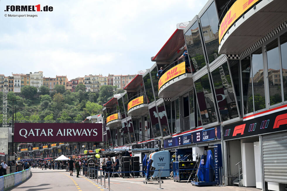 Foto zur News: Die Formel-1-Boxengasse in Monaco