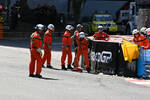 Foto zur News: Unfallstelle von Sergio Perez (Red Bull)
