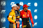 Foto zur News: Lando Norris (McLaren), Max Verstappen (Red Bull) und Carlos Sainz (Ferrari)