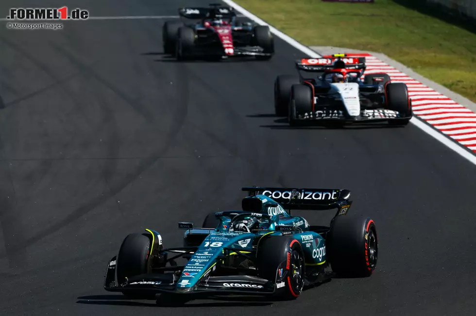 Lance Stroll (Aston Martin), Yuki Tsunoda (AlphaTauri) und Valtteri Bottas (Alfa Romeo) Foto zur News: Lance Stroll (Aston Martin), Yuki Tsunoda (AlphaTauri) und Valtteri Bottas (Alfa Romeo)