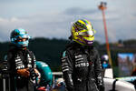 Foto zur News: Lewis Hamilton (Mercedes) und George Russell (Mercedes)