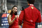 Foto zur News: Danica Patrick und Carlos Sainz (Ferrari)