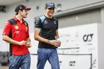 Foto zur News: Charles Leclerc (Ferrari) und Esteban Ocon (Alpine)