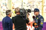 Foto zur News: Max Verstappen (Red Bull) und Jean Alesi