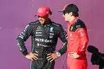 Foto zur News: Lewis Hamilton (Mercedes) und Charles Leclerc (Ferrari)