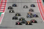 Foto zur News: Lando Norris (McLaren), Charles Leclerc (Ferrari), Carlos Sainz (Ferrari), Lewis Hamilton (Mercedes) und Max Verstappen (Red Bull)