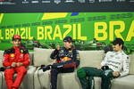 Foto zur News: Charles Leclerc (Ferrari), Max Verstappen (Red Bull) und Lance Stroll (Aston Martin)