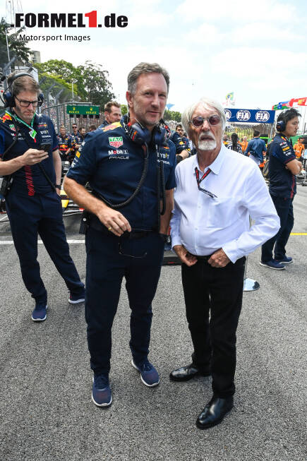 Foto zur News: Christian Horner (Red Bull) und Bernie Ecclestone