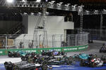 Fernando Alonso (Aston Martin), Valtteri Bottas (Alfa Romeo), Lewis Hamilton (Mercedes) und Daniel Ricciardo (AlphaTauri) 