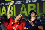 Foto zur News: Charles Leclerc (Ferrari) und Max Verstappen (Red Bull)