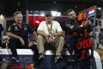 Foto zur News: Christian Horner (Red Bull) mit Orlando Bloom